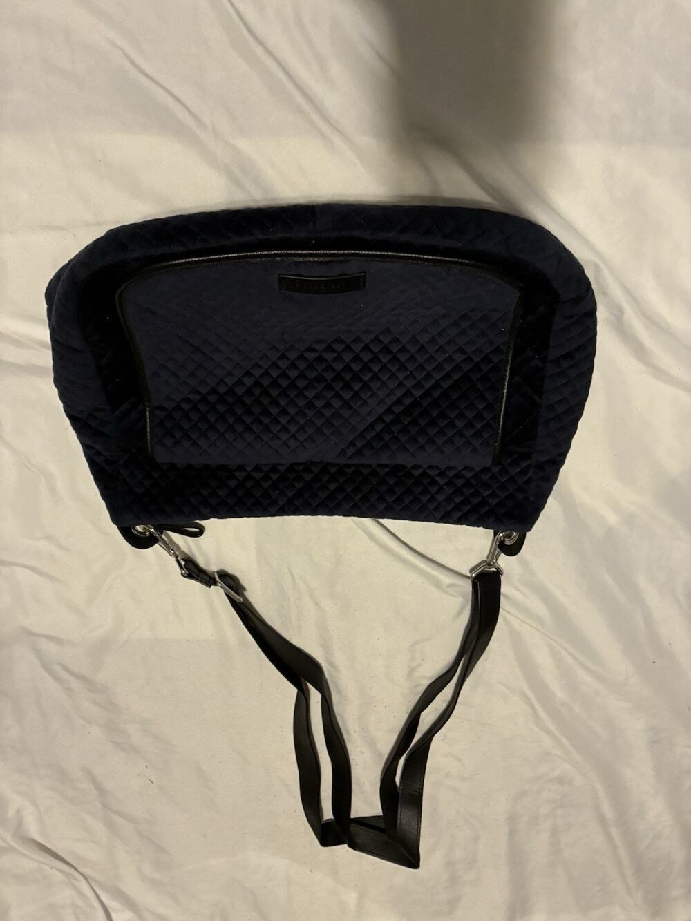 Vera Bradley Navy Blue Quilted Microfiber Soft Purse NWOT